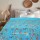 Turquoise Multicolored Bohemian Floral Kantha Quilt Blanket Bedding Throw - Queen Size