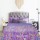 Purple Multicolored Tango Lily Floral Boho Indian Kantha Quilt Blanket Bedspread - Twin Size