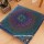 Blue Multicolored Large Boho Medallion Square Floor Pillow Cover - 36X36 Inch