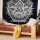 Black and White Lotus Mandala Tapestry - Queen Size