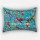 Turquoise Multi Bird Paradise Ikat Kantha Bed Pillow Cover Set of Two - 20X26 Inch Standard Size