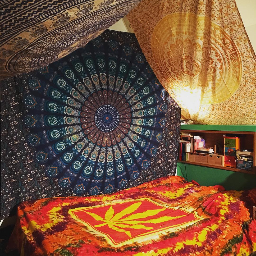 #bedroom #my #mandala #tenture #lights #colors #tyeanddie