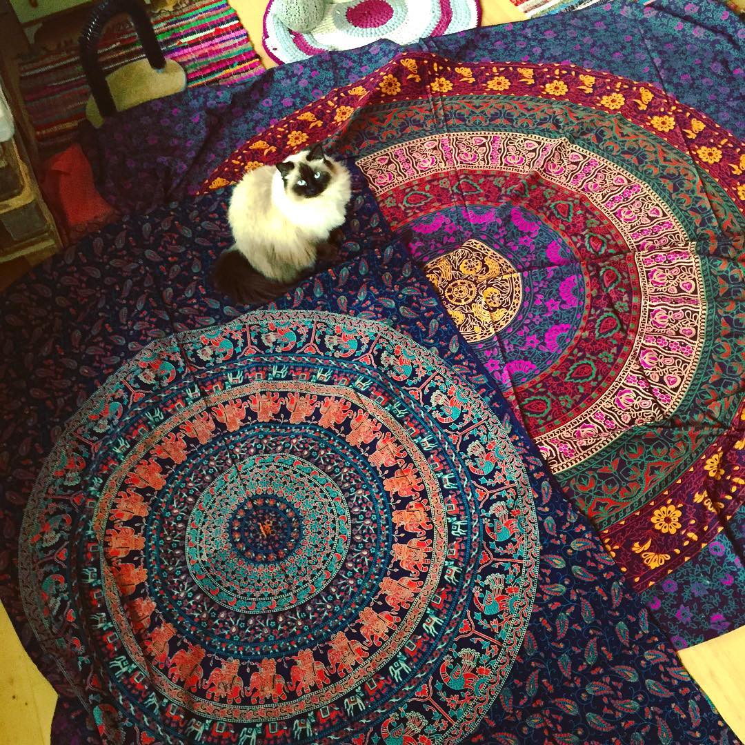 Yaaay my new mandala wall hangings from @royalfurnish has arrived 😍💕🕉✨