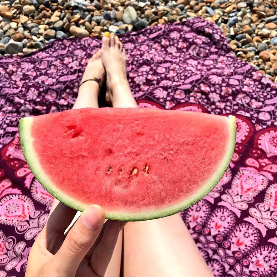 Beach day vibes ☀️🍉🌊