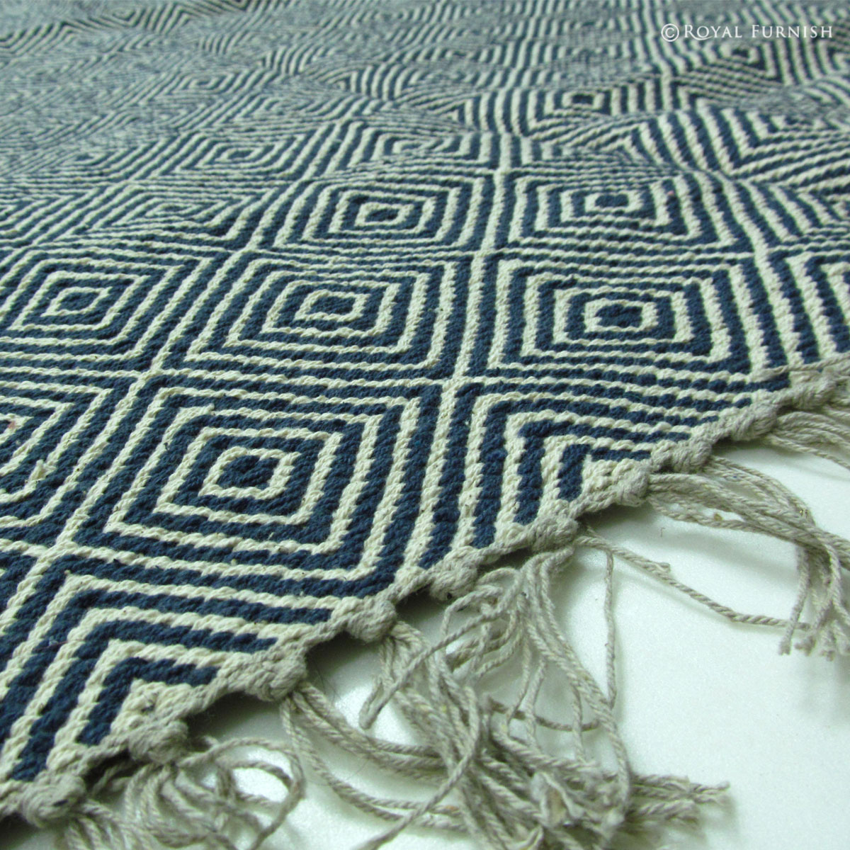 Black Indian Hand Woven Geometric Kilim Rug Royalfurnish Black Indian Hand Woven Geometric Kilim Rug