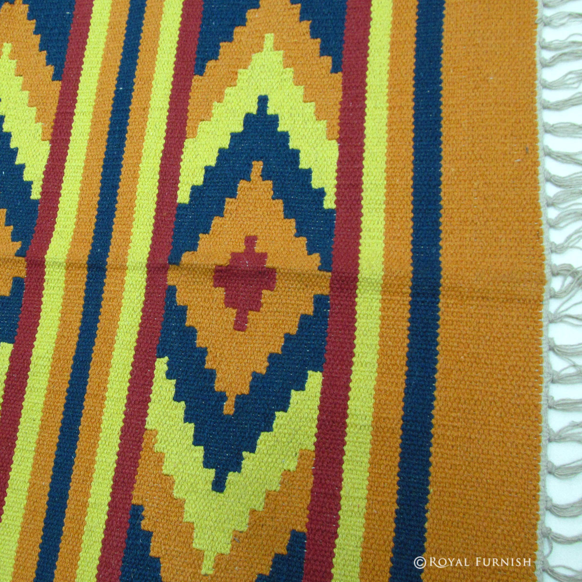 Hand Woven Geometric Kilim Rug
