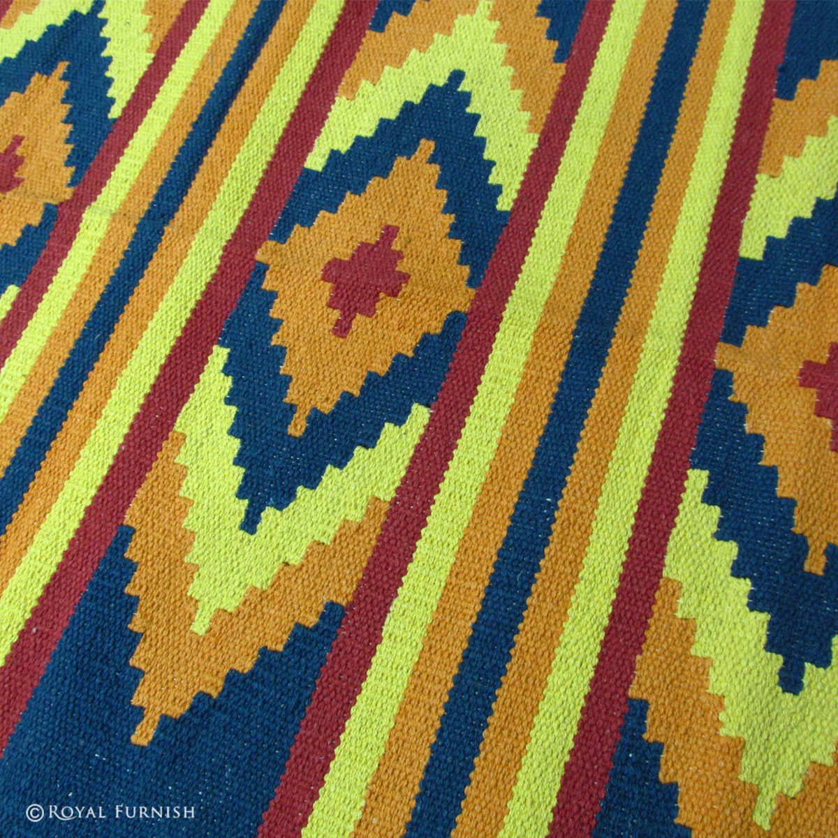 Hand Woven Geometric Kilim Rug