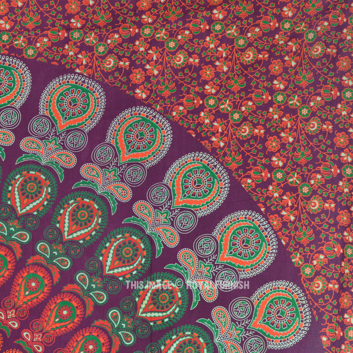 Indian Psychedelic Mandala Tapestry Wall Hanging Hippie Bed Cover ...