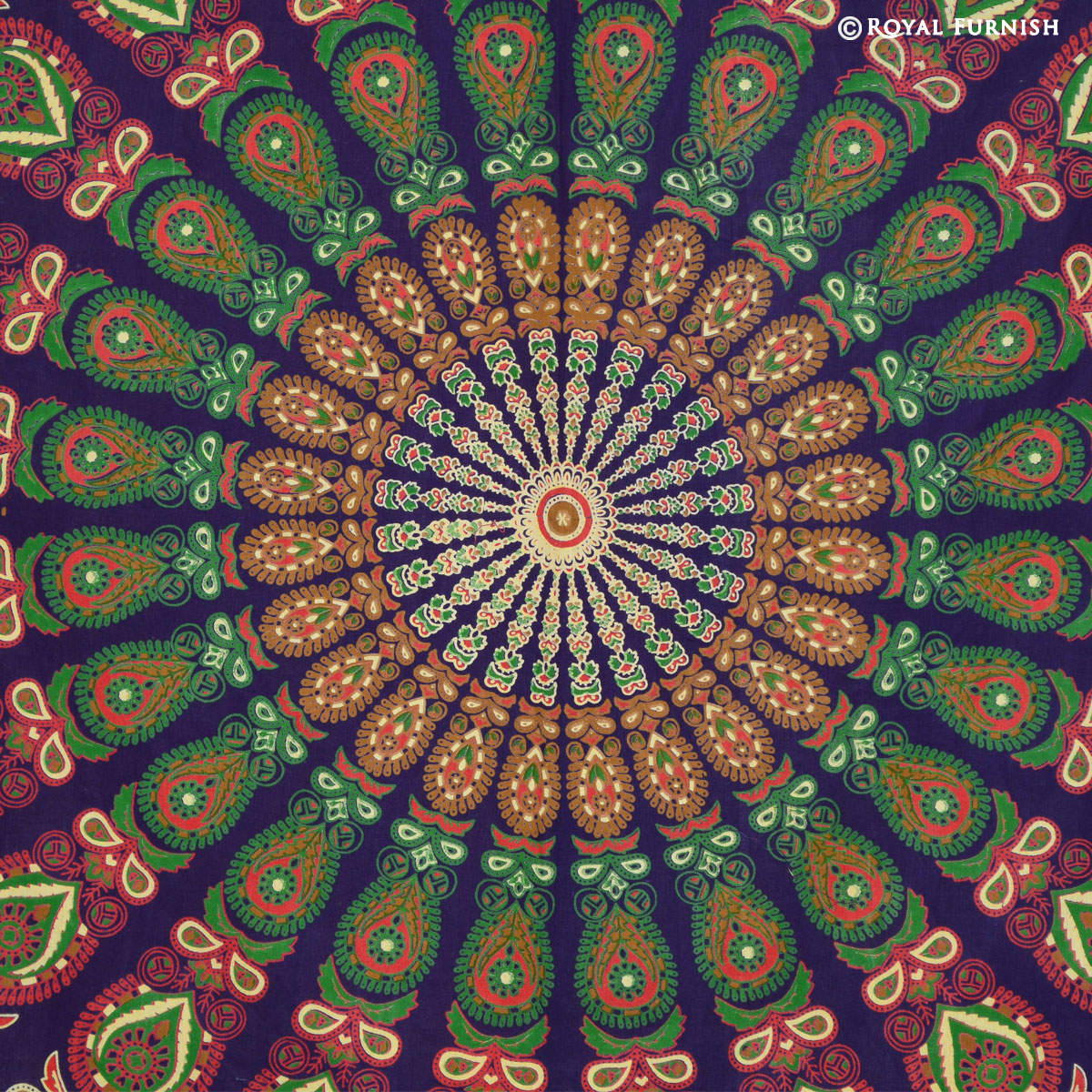 Twin Multicolor Bohemian Mandala Hippie Tapestry Indian Wall Hanging ...