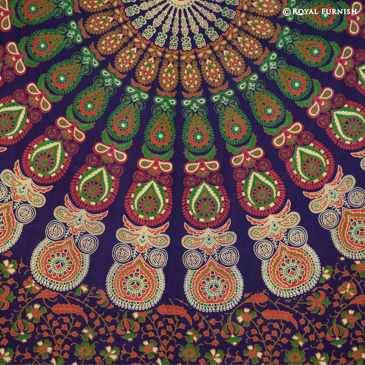 Twin Multicolor Bohemian Mandala Hippie Tapestry Indian Wall Hanging ...