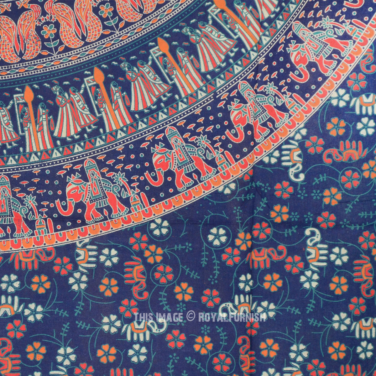Indian Cotton Wall Hanging Tapestry - Hippie Bohemian Boho Mandala Throw, 30x40 Inches, Multicolored