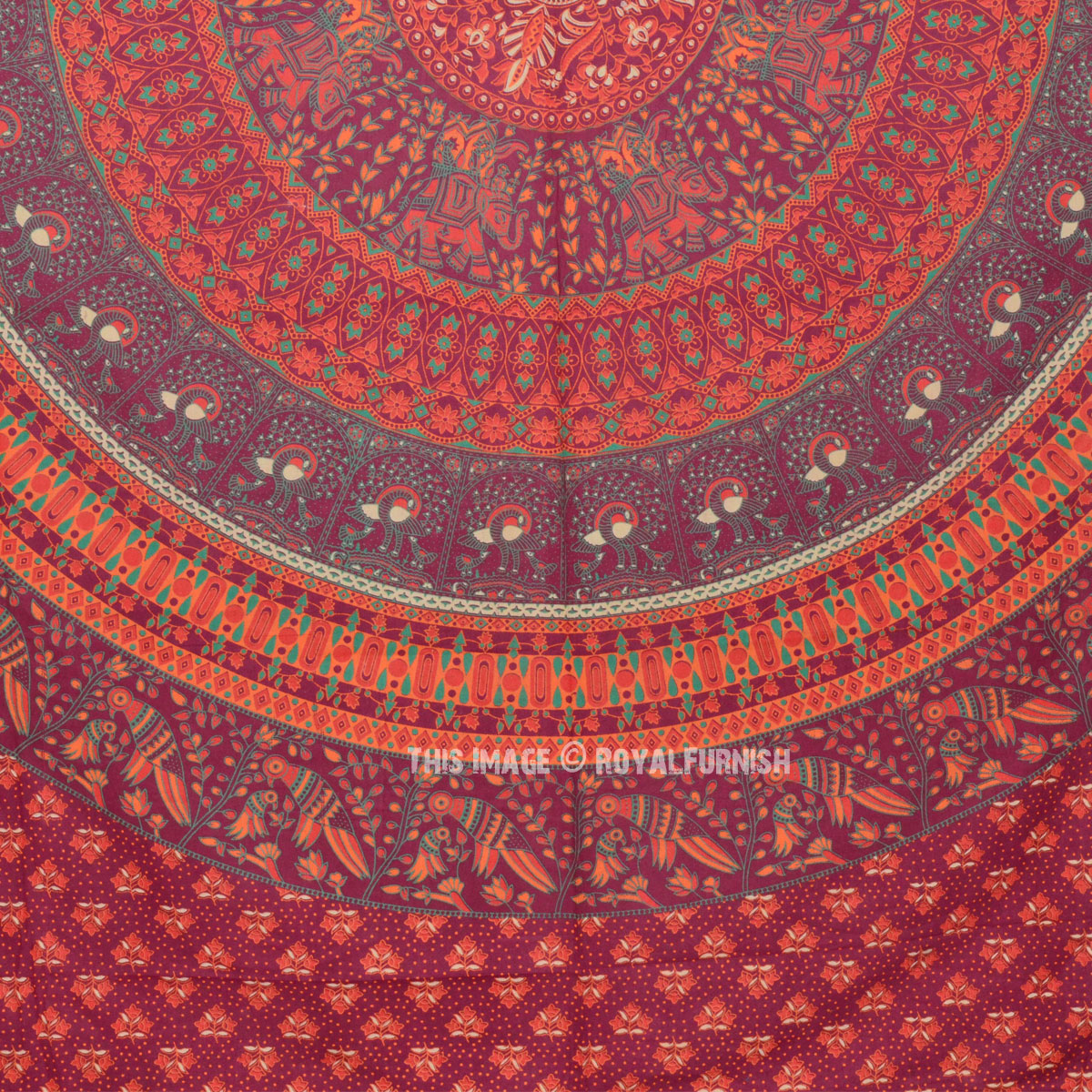 Multi Bohemian Mandala Wall Tapestry, Indian Hippie Throw Bedspread ...