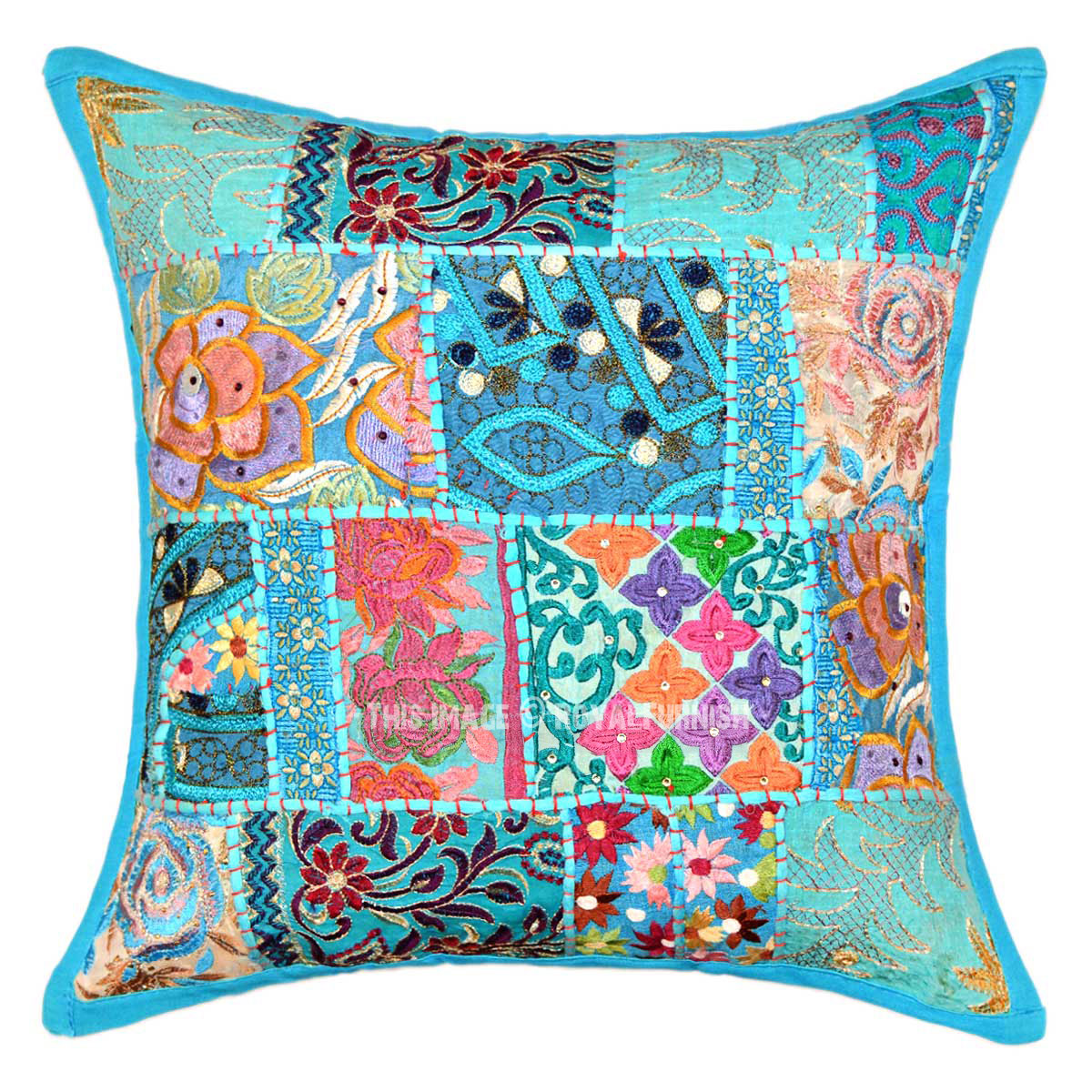 Aria Turquoise 18x18 Throw Pillow