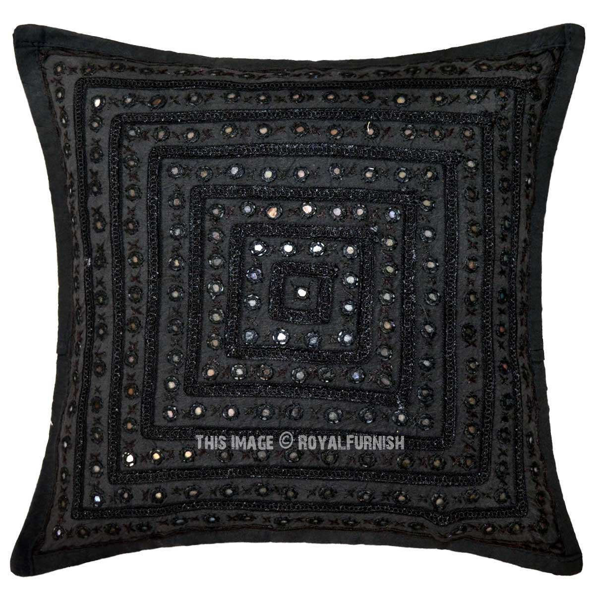 black throw pillows