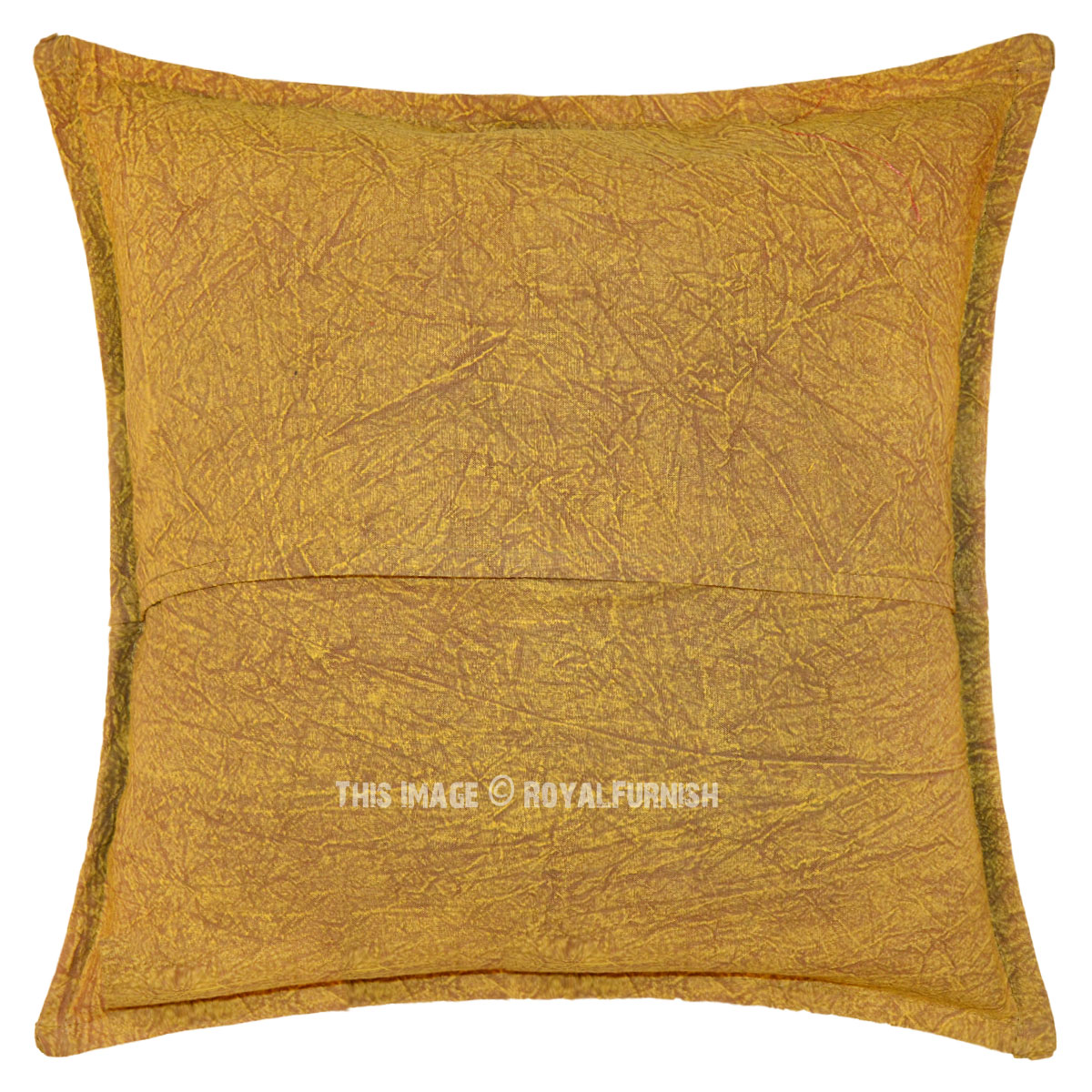 Brown Needlepoint Ari Embroidered Elephant Throw Pillow Case 16X16 Inch