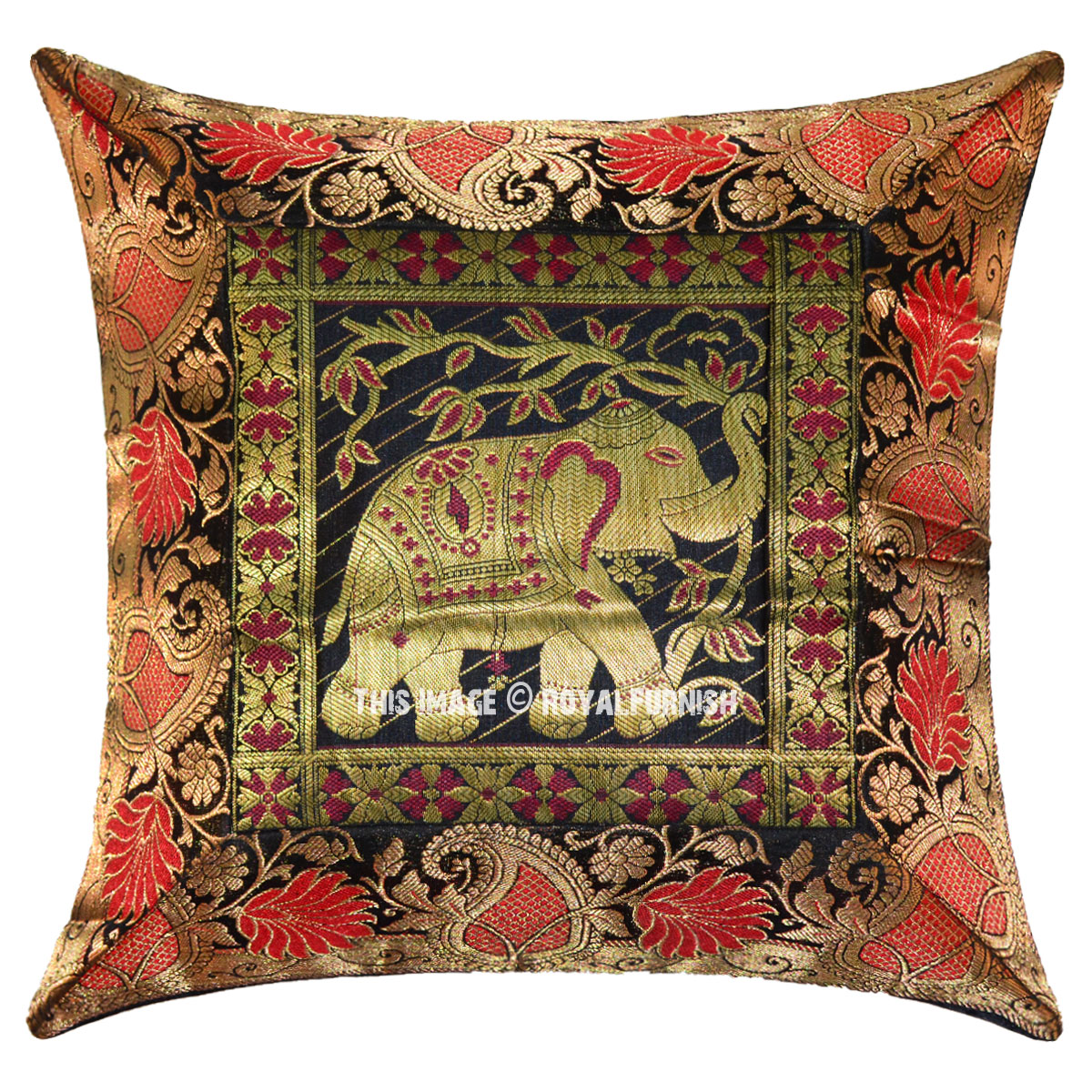 elephant accent pillow