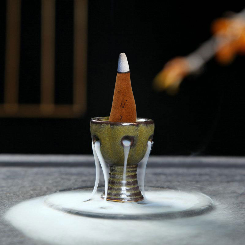 Sandal Backflow Incense Cone Natural Fragrance Cone - RoyalFurnish.com