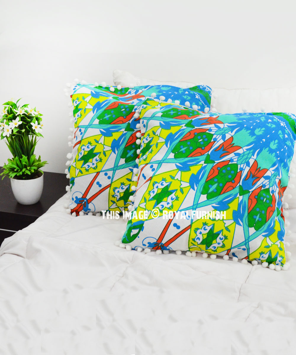 Decorative Boho chic Throw Pillow Cover Set of 2