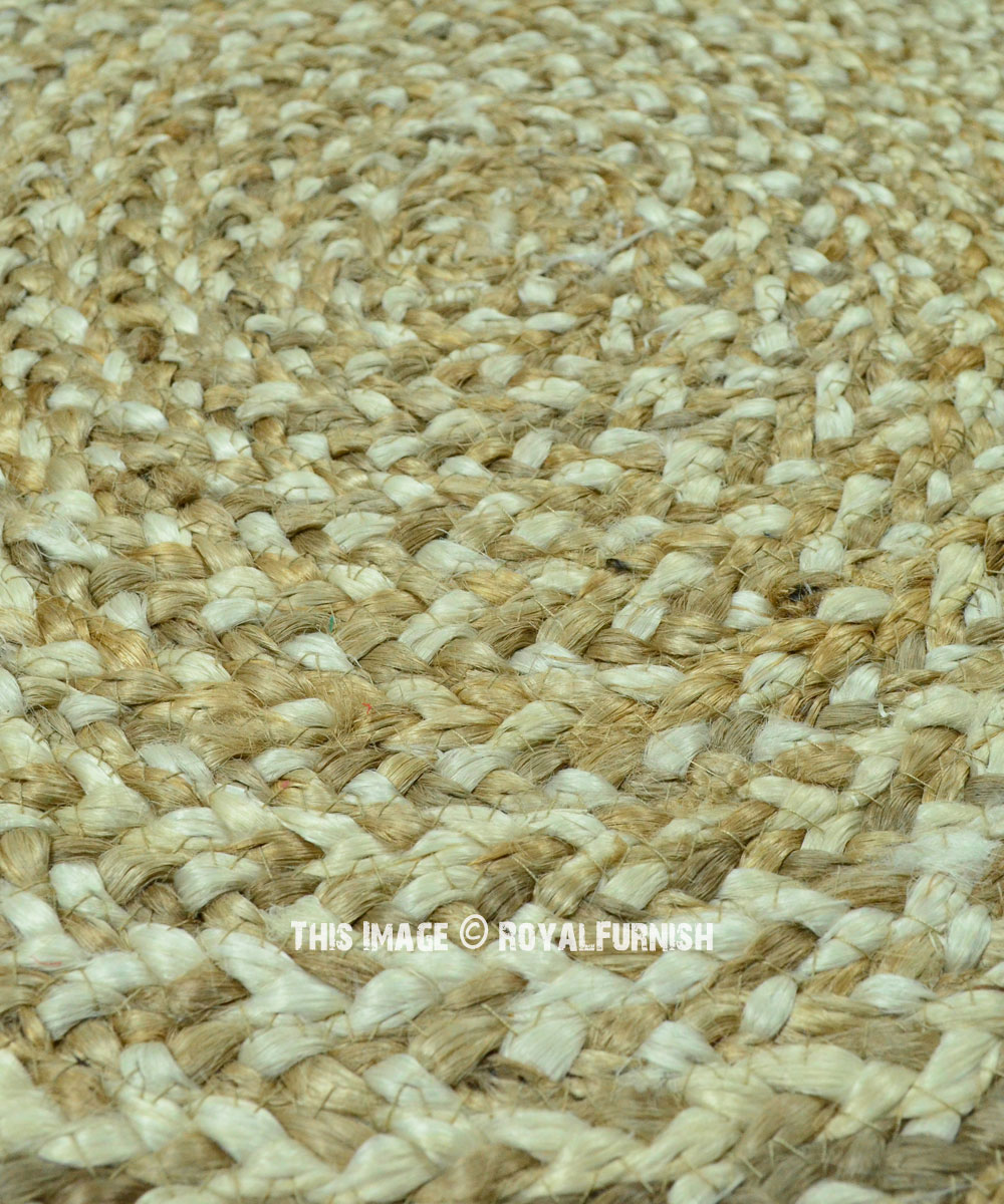 Natural Round Braided Jute Rug 2ft. 