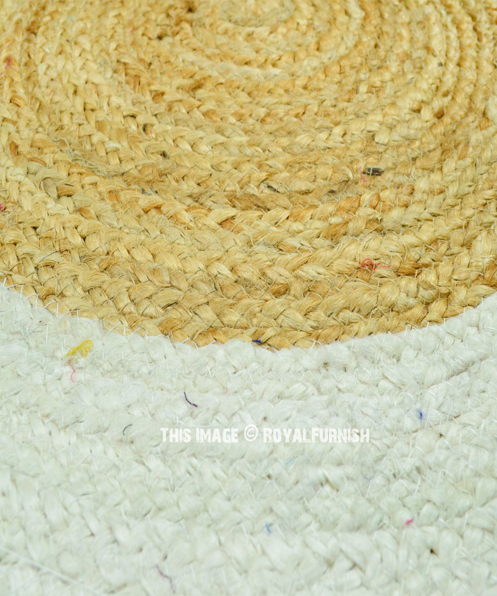 Natural Round Braided Jute Rug 2ft. 