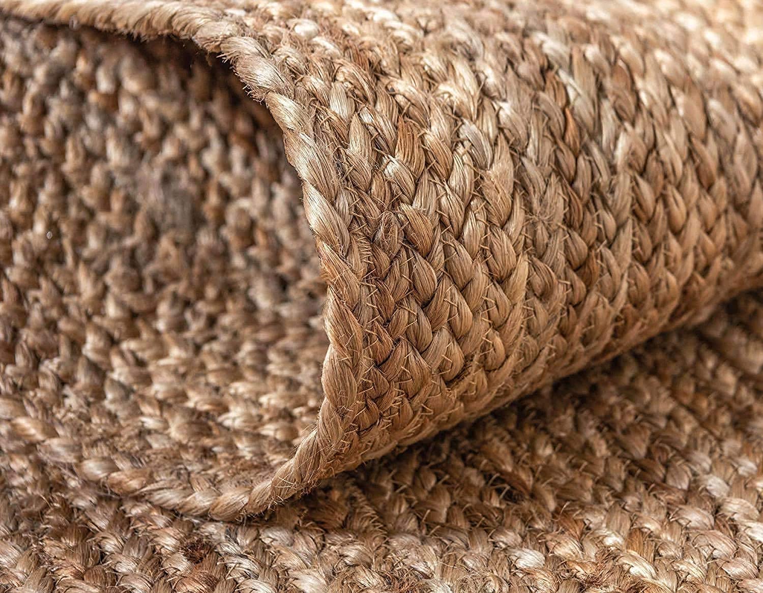 Natural Round Braided Jute Rug 2ft. 