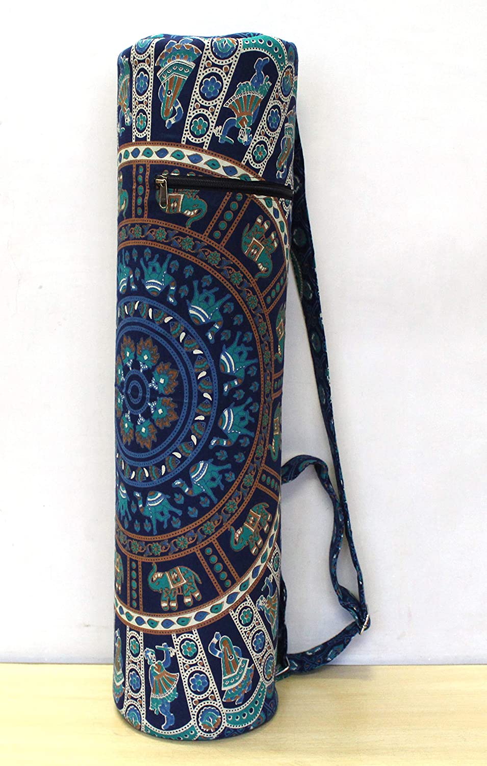 New Blue Astrology Mandala Yoga Mat Carry Bag Exercise Bags With Shoulder Strap 