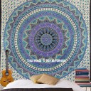 Multicolor Psychedelic Hippie Bohemian Indian Tapestry Wall Hanging Bedspread