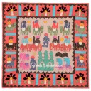 Brown Multi Handmade Patchwork Boho Tapestry Wall Hanging Ethnic Decor Art