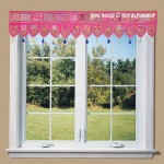 Large Pink Patchwork Embroidered Toran Windows Door Valance