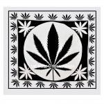 White Rasta Marijuana Leaf Tapestry Wall Hanging, Weed Tapestry Bedding