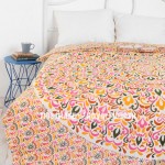 Multi Floral Leaf Medallion Ombre Duvet Cover