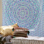 ON SALE!! White Multi Shrubs and Hedge Plants Theme Mandala Tapestry Bedding