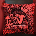 Red Fairy Tale Queen Decorative Hippie Tie Dye Cotton Square Pillow Cover 16X16