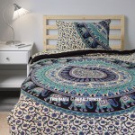 Twin Kerala Medallion Boho Bedding Mandala Duvet Covers with One Pillow Cover