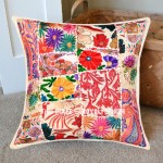 White 18X18 Decorative and Boho Accent Cotton Throw Pillow Cover