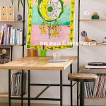 Yellow Dream Catcher Fabric Cloth Poster Size Tapestry, Sun Moon Poster