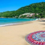 Colorful Multi Tara Mandala Beach Roundie Throw