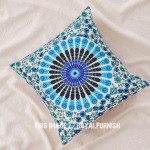 White Decorative Bohemian Mandala Throw Pillow Cover