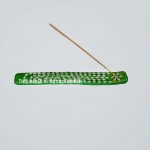 Green Mirrored Wooden Incense Stick Holder 