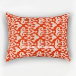 Orange Zigzag Colorful Boho Standard Pillow Shams Set of 2
