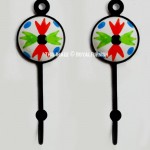 Multi-Fly Ceramic Round Key Holders Set of 2