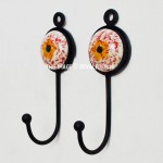 Dusty Ceramic Round Key Holders Set of 2