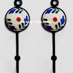 Mini Wave Ceramic Round Key Holders Set of 2