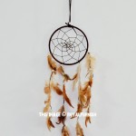 Brown & Beige Handwoven Dream Catcher