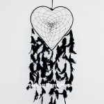 Black Love Heart Shaped Dream Catcher