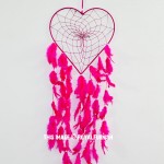 Pink Heart Love Shaped Dream Catcher