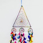 Colorful Triangle Shaped Dream Catcher