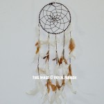 Brown & White Small Size Dream Catcher