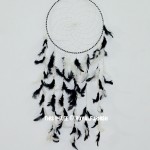 Black & White Spider Web Dream Catcher 16 Inch