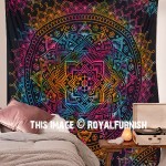 Multi Full Large Rangavalli Mandala Wall Tapestry